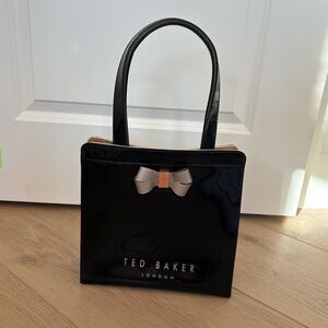 Ted Baker small icon black bow bag